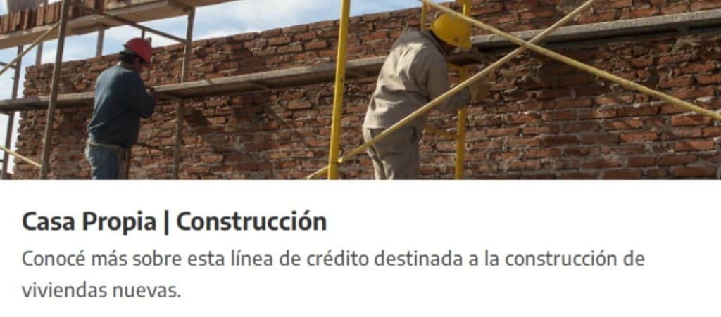 PROCREAR Construcción